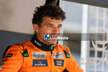 2024-10-17 - NORRIS Lando (gbr), McLaren F1 Team MCL38, portrait during the Formula 1 Pirelli United States Grand Prix 2024, 19th round of the 2024 Formula One World Championship from October 18 to 20, 2024 on the Circuit of the Americas, in Austin, United States of America - F1 - US GRAND PRIX 2024 - FORMULA 1 - MOTORS