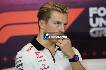 2024-10-17 - LAWSON Liam (nzl), Visa Cash App RB F1 Team Reserve Driver, portrait press conference during the Formula 1 Pirelli United States Grand Prix 2024, 19th round of the 2024 Formula One World Championship from October 18 to 20, 2024 on the Circuit of the Americas, in Austin, United States of America - F1 - US GRAND PRIX 2024 - FORMULA 1 - MOTORS