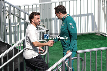 2024-10-17 - ALONSO Fernando (spa), Aston Martin F1 Team AMR24, portrait FALLOWS Dan (gbr), Technical Director of Aston Martin F1 Team, portrait during the Formula 1 Pirelli United States Grand Prix 2024, 19th round of the 2024 Formula One World Championship from October 18 to 20, 2024 on the Circuit of the Americas, in Austin, United States of America - F1 - US GRAND PRIX 2024 - FORMULA 1 - MOTORS