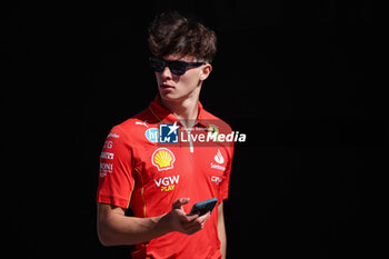 2024-10-17 - BEARMAN Oliver, Ferrari Driver Academy, portrait during the Formula 1 Pirelli United States Grand Prix 2024, 19th round of the 2024 Formula One World Championship from October 18 to 20, 2024 on the Circuit of the Americas, in Austin, United States of America - F1 - US GRAND PRIX 2024 - FORMULA 1 - MOTORS