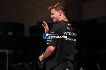 2024-10-17 - Mick Schumacher reserve driver in Formula One for Mercedes portrait during the Formula 1 Pirelli United States Grand Prix 2024, 19th round of the 2024 Formula One World Championship from October 18 to 20, 2024 on the Circuit of the Americas, in Austin, United States of America - F1 - US GRAND PRIX 2024 - FORMULA 1 - MOTORS