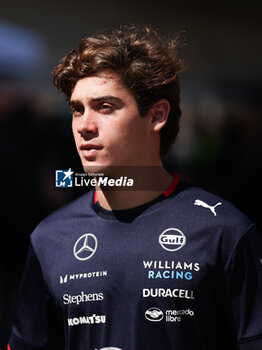 2024-10-17 - COLAPINTO Franco (arg), Williams Racing FW46, portrait during the Formula 1 Pirelli United States Grand Prix 2024, 19th round of the 2024 Formula One World Championship from October 18 to 20, 2024 on the Circuit of the Americas, in Austin, United States of America - F1 - US GRAND PRIX 2024 - FORMULA 1 - MOTORS