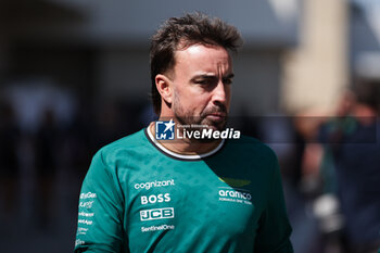 2024-10-17 - ALONSO Fernando (spa), Aston Martin F1 Team AMR24, portrait during the Formula 1 Pirelli United States Grand Prix 2024, 19th round of the 2024 Formula One World Championship from October 18 to 20, 2024 on the Circuit of the Americas, in Austin, United States of America - F1 - US GRAND PRIX 2024 - FORMULA 1 - MOTORS