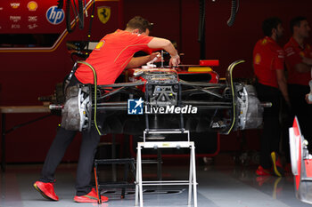 2024-10-17 - Scuderia Ferrari SF-24, mechanical detail during the Formula 1 Pirelli United States Grand Prix 2024, 19th round of the 2024 Formula One World Championship from October 18 to 20, 2024 on the Circuit of the Americas, in Austin, United States of America - F1 - US GRAND PRIX 2024 - FORMULA 1 - MOTORS