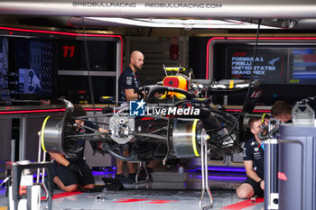 2024-10-17 - Red Bull Racing RB20, mechanical detail during the Formula 1 Pirelli United States Grand Prix 2024, 19th round of the 2024 Formula One World Championship from October 18 to 20, 2024 on the Circuit of the Americas, in Austin, United States of America - F1 - US GRAND PRIX 2024 - FORMULA 1 - MOTORS