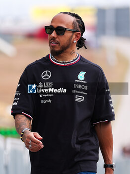 2024-10-17 - HAMILTON Lewis (gbr), Mercedes AMG F1 Team W15, portrait during the Formula 1 Pirelli United States Grand Prix 2024, 19th round of the 2024 Formula One World Championship from October 18 to 20, 2024 on the Circuit of the Americas, in Austin, United States of America - F1 - US GRAND PRIX 2024 - FORMULA 1 - MOTORS