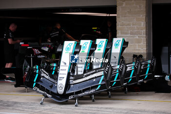 2024-10-17 - Mercedes AMG F1 Team, front wings during the Formula 1 Pirelli United States Grand Prix 2024, 19th round of the 2024 Formula One World Championship from October 18 to 20, 2024 on the Circuit of the Americas, in Austin, United States of America - F1 - US GRAND PRIX 2024 - FORMULA 1 - MOTORS