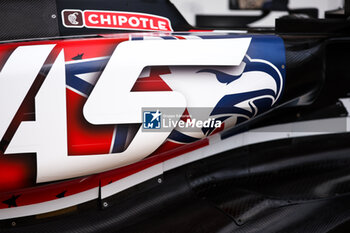 2024-10-18 - Haas F1 Team USA livery during the Formula 1 Pirelli United States Grand Prix 2024, 19th round of the 2024 Formula One World Championship from October 18 to 20, 2024 on the Circuit of the Americas, in Austin, United States of America - F1 - US GRAND PRIX 2024 - FORMULA 1 - MOTORS