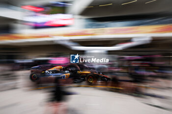 2024-10-18 - Alpine F1 Team pit stop practice during the Formula 1 Pirelli United States Grand Prix 2024, 19th round of the 2024 Formula One World Championship from October 18 to 20, 2024 on the Circuit of the Americas, in Austin, United States of America - F1 - US GRAND PRIX 2024 - FORMULA 1 - MOTORS