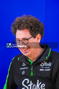 18/10/2024 - Mattia Binotto (ITA) - Sauber F1 during the Formula 1 Pirelli United States Grand Prix 2024, scheduled to take place at Circuit of Americas in Austin, TX (USA) Sept 18-20, 2024 - FORMULA 1 PIRELLI UNITED STATES GRAND PRIX 2024 - PRACTICE - FORMULA 1 - MOTORI