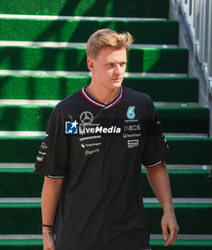 18/10/2024 - Mick Schumacher (GER) - Reserve Driver, Mercedes-AMG PETRONAS F1 Team during the Formula 1 Pirelli United States Grand Prix 2024, scheduled to take place at Circuit of Americas in Austin, TX (USA) Sept 18-20, 2024 - FORMULA 1 PIRELLI UNITED STATES GRAND PRIX 2024 - PRACTICE - FORMULA 1 - MOTORI