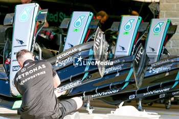 18/10/2024 - Mercedes-AMG Petronas F1 Team garage nosecones during the Formula 1 Pirelli United States Grand Prix 2024, scheduled to take place at Circuit of Americas in Austin, TX (USA) Sept 18-20, 2024 - FORMULA 1 PIRELLI UNITED STATES GRAND PRIX 2024 - PRACTICE - FORMULA 1 - MOTORI