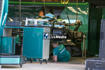 18/10/2024 - Aston Martin Aramco F1 Team during the Formula 1 Pirelli United States Grand Prix 2024, scheduled to take place at Circuit of Americas in Austin, TX (USA) Sept 18-20, 2024 - FORMULA 1 PIRELLI UNITED STATES GRAND PRIX 2024 - PRACTICE - FORMULA 1 - MOTORI