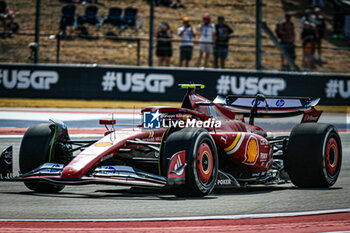 18/10/2024 - Carlos Sainz Jr. (ESP) - Scuderia Ferrari - Ferrari SF-24 - Ferrari during the Formula 1 Pirelli United States Grand Prix 2024, scheduled to take place at Circuit of Americas in Austin, TX (USA) Sept 18-20, 2024 - FORMULA 1 PIRELLI UNITED STATES GRAND PRIX 2024 - PRACTICE - FORMULA 1 - MOTORI