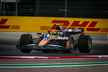 18/10/2024 - Lando Norris (GBR) - McLaren Formula 1 Team - McLaren MCL38 - Mercedes during the Formula 1 Pirelli United States Grand Prix 2024, scheduled to take place at Circuit of Americas in Austin, TX (USA) Sept 18-20, 2024 - FORMULA 1 PIRELLI UNITED STATES GRAND PRIX 2024 - PRACTICE - FORMULA 1 - MOTORI