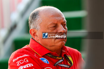 18/10/2024 - Frederic Vasseur (FRA) - Scuderia Ferrari F1 Team Principal a Zak Brown (USA) - CEO McLaren Racing during the Formula 1 Pirelli United States Grand Prix 2024, scheduled to take place at Circuit of Americas in Austin, TX (USA) Sept 18-20, 2024 - FORMULA 1 PIRELLI UNITED STATES GRAND PRIX 2024 - PRACTICE - FORMULA 1 - MOTORI