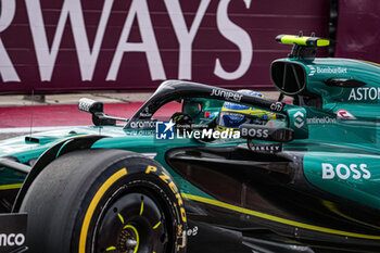 2024-10-18 - Fernando Alonso (ESP) - Aston Martin Aramco F1 Team - Aston Martin AMR24 - Mercedes during Sprint Qualify of the Formula 1 Pirelli United States Grand Prix 2024, scheduled to take place at Circuit of Americas in Austin, TX (USA) Sept 18-20, 2024 - FORMULA 1 PIRELLI UNITED STATES GRAND PRIX 2024 - SPRINT QUALIFYING - FORMULA 1 - MOTORS