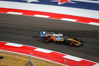 2024-10-18 - Lando Norris (GBR) - McLaren Formula 1 Team - McLaren MCL38 - Mercedes during Sprint Qualify of the Formula 1 Pirelli United States Grand Prix 2024, scheduled to take place at Circuit of Americas in Austin, TX (USA) Sept 18-20, 2024 - FORMULA 1 PIRELLI UNITED STATES GRAND PRIX 2024 - SPRINT QUALIFYING - FORMULA 1 - MOTORS