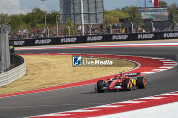 2024-10-18 - Carlos Sainz Jr. (ESP) - Scuderia Ferrari - Ferrari SF-24 - Ferrari during Sprint Qualify of the Formula 1 Pirelli United States Grand Prix 2024, scheduled to take place at Circuit of Americas in Austin, TX (USA) Sept 18-20, 2024 - FORMULA 1 PIRELLI UNITED STATES GRAND PRIX 2024 - SPRINT QUALIFYING - FORMULA 1 - MOTORS