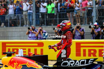 2024-10-19 - Carlos Sainz Jr. (ESP) - Scuderia Ferrari - Ferrari SF-24 - Ferrari during the Sprint Race of Formula 1 Pirelli United States Grand Prix 2024, scheduled to take place at Circuit of Americas in Austin, TX (USA) Sept 18-20, 2024 - FORMULA 1 PIRELLI UNITED STATES GRAND PRIX 2024 - SPRINT RACE - FORMULA 1 - MOTORS