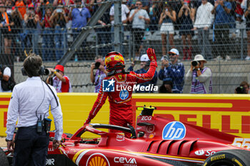 2024-10-19 - Carlos Sainz Jr. (ESP) - Scuderia Ferrari - Ferrari SF-24 - Ferrari during the Sprint Race of Formula 1 Pirelli United States Grand Prix 2024, scheduled to take place at Circuit of Americas in Austin, TX (USA) Sept 18-20, 2024 - FORMULA 1 PIRELLI UNITED STATES GRAND PRIX 2024 - SPRINT RACE - FORMULA 1 - MOTORS