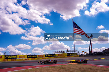 2024-10-19 - Charles Leclerc (MON) - an Carlos Sainz Jr. (ESP) - Scuderia Ferrari - Ferrari SF-24 - Ferrari during Sprint Race of Formula 1 Pirelli United States Grand Prix 2024, scheduled to take place at Circuit of Americas in Austin, TX (USA) Sept 18-20, 2024 - FORMULA 1 PIRELLI UNITED STATES GRAND PRIX 2024 - SPRINT RACE - FORMULA 1 - MOTORS