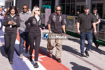 2024-10-19 - Lewis Hamilton (GBR) - Mercedes-AMG PETRONAS F1 Team - Mercedes W15 - Mercedes E Performance during Sprint Race of the Formula 1 Pirelli United States Grand Prix 2024, scheduled to take place at Circuit of Americas in Austin, TX (USA) Sept 18-20, 2024 - FORMULA 1 PIRELLI UNITED STATES GRAND PRIX 2024 - SPRINT RACE - FORMULA 1 - MOTORS