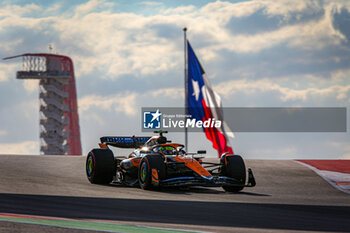 2024-10-19 - Lando Norris (GBR) - McLaren Formula 1 Team - McLaren MCL38 - Mercedes during Qualify Session of the Formula 1 Pirelli United States Grand Prix 2024, scheduled to take place at Circuit of Americas in Austin, TX (USA) Sept 18-20, 2024 - FORMULA 1 PIRELLI UNITED STATES GRAND PRIX 2024 - QUALIFYING - FORMULA 1 - MOTORS