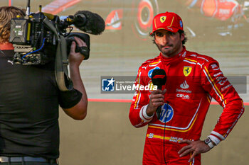 2024-10-19 - Carlos Sainz Jr. (ESP) - Scuderia Ferrari - Ferrari SF-24 - Ferrari during Qualify Session of the Formula 1 Pirelli United States Grand Prix 2024, scheduled to take place at Circuit of Americas in Austin, TX (USA) Sept 18-20, 2024 - FORMULA 1 PIRELLI UNITED STATES GRAND PRIX 2024 - QUALIFYING - FORMULA 1 - MOTORS