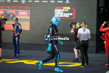 2024-10-19 - George Russell (GBR) - Mercedes-AMG PETRONAS F1 Team - Mercedes W15 - Mercedes E Performance during Qualify Session of the Formula 1 Pirelli United States Grand Prix 2024, scheduled to take place at Circuit of Americas in Austin, TX (USA) Sept 18-20, 2024 - FORMULA 1 PIRELLI UNITED STATES GRAND PRIX 2024 - QUALIFYING - FORMULA 1 - MOTORS