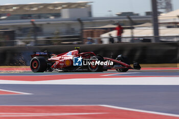 2024-10-20 - Carlos Sainz Jr. (ESP) - Scuderia Ferrari - Ferrari SF-24 - Ferrari during the Race of Formula 1 Pirelli United States Grand Prix 2024, scheduled to take place at Circuit of Americas in Austin, TX (USA) Sept 18-20, 2024 - FORMULA 1 PIRELLI UNITED STATES GRAND PRIX 2024 - RACE - FORMULA 1 - MOTORS