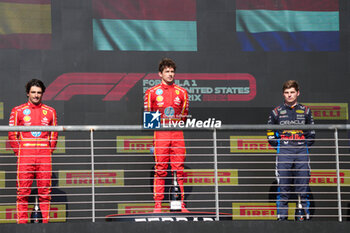 2024-10-20 - PODIUM of the Race of Formula 1 Pirelli United States Grand Prix 2024, scheduled to take place at Circuit of Americas in Austin, TX (USA) Sept 18-20, 2024 - FORMULA 1 PIRELLI UNITED STATES GRAND PRIX 2024 - RACE - FORMULA 1 - MOTORS