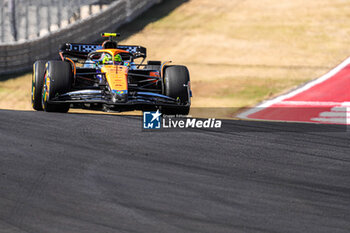 2024-10-20 - Lando Norris (GBR) - McLaren Formula 1 Team - McLaren MCL38 - Mercedes during the Race of Formula 1 Pirelli United States Grand Prix 2024, scheduled to take place at Circuit of Americas in Austin, TX (USA) Sept 18-20, 2024 - FORMULA 1 PIRELLI UNITED STATES GRAND PRIX 2024 - RACE - FORMULA 1 - MOTORS