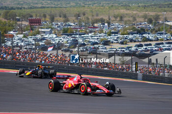 2024-10-20 - Charles Leclerc (MON) - Scuderia Ferrari - Ferrari SF-24 - Ferrari during the Race of Formula 1 Pirelli United States Grand Prix 2024, scheduled to take place at Circuit of Americas in Austin, TX (USA) Sept 18-20, 2024 - FORMULA 1 PIRELLI UNITED STATES GRAND PRIX 2024 - RACE - FORMULA 1 - MOTORS