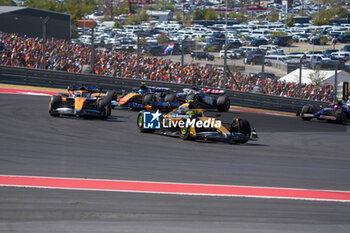 2024-10-20 - Lando Norris (GBR) - McLaren Formula 1 Team - McLaren MCL38 - Mercedes during the Race of Formula 1 Pirelli United States Grand Prix 2024, scheduled to take place at Circuit of Americas in Austin, TX (USA) Sept 18-20, 2024 - FORMULA 1 PIRELLI UNITED STATES GRAND PRIX 2024 - RACE - FORMULA 1 - MOTORS