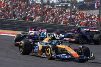 2024-10-20 - Lando Norris (GBR) - McLaren Formula 1 Team - McLaren MCL38 - Mercedes during the Race of Formula 1 Pirelli United States Grand Prix 2024, scheduled to take place at Circuit of Americas in Austin, TX (USA) Sept 18-20, 2024 - FORMULA 1 PIRELLI UNITED STATES GRAND PRIX 2024 - RACE - FORMULA 1 - MOTORS