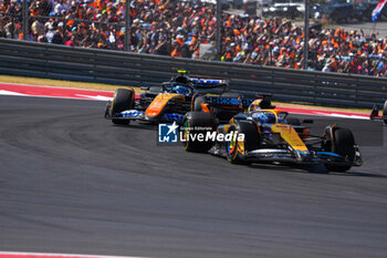 2024-10-20 - Oscar Piastri (AUS) - McLaren Formula 1 Team - McLaren MCL38 - Mercedes
 during the Race of Formula 1 Pirelli United States Grand Prix 2024, scheduled to take place at Circuit of Americas in Austin, TX (USA) Sept 18-20, 2024 - FORMULA 1 PIRELLI UNITED STATES GRAND PRIX 2024 - RACE - FORMULA 1 - MOTORS