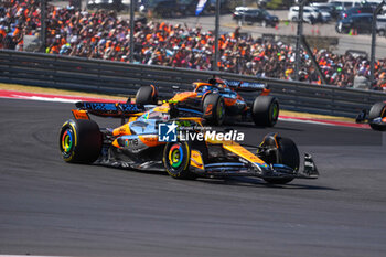 2024-10-20 - Lando Norris (GBR) - McLaren Formula 1 Team - McLaren MCL38 - Mercedes during the Race of Formula 1 Pirelli United States Grand Prix 2024, scheduled to take place at Circuit of Americas in Austin, TX (USA) Sept 18-20, 2024 - FORMULA 1 PIRELLI UNITED STATES GRAND PRIX 2024 - RACE - FORMULA 1 - MOTORS