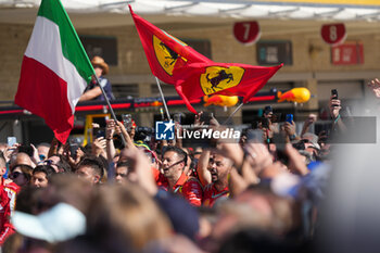 2024-10-20 - Scuderia Ferrari celebrations during the Race of Formula 1 Pirelli United States Grand Prix 2024, scheduled to take place at Circuit of Americas in Austin, TX (USA) Sept 18-20, 2024 - FORMULA 1 PIRELLI UNITED STATES GRAND PRIX 2024 - RACE - FORMULA 1 - MOTORS