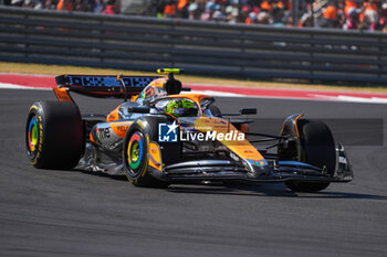 2024-10-20 - Lando Norris (GBR) - McLaren Formula 1 Team - McLaren MCL38 - Mercedes during the Race of Formula 1 Pirelli United States Grand Prix 2024, scheduled to take place at Circuit of Americas in Austin, TX (USA) Sept 18-20, 2024 - FORMULA 1 PIRELLI UNITED STATES GRAND PRIX 2024 - RACE - FORMULA 1 - MOTORS