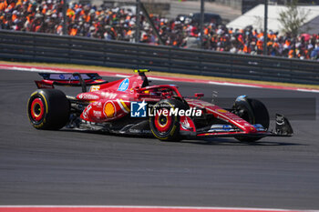 2024-10-20 - Carlos Sainz Jr. (ESP) - Scuderia Ferrari - Ferrari SF-24 - Ferrari during the Race of Formula 1 Pirelli United States Grand Prix 2024, scheduled to take place at Circuit of Americas in Austin, TX (USA) Sept 18-20, 2024 - FORMULA 1 PIRELLI UNITED STATES GRAND PRIX 2024 - RACE - FORMULA 1 - MOTORS