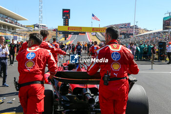 2024-10-20 - Carlos Sainz Jr. (ESP) - Scuderia Ferrari - Ferrari SF-24 - Ferrariduring the Race of Formula 1 Pirelli United States Grand Prix 2024, scheduled to take place at Circuit of Americas in Austin, TX (USA) Sept 18-20, 2024 - FORMULA 1 PIRELLI UNITED STATES GRAND PRIX 2024 - RACE - FORMULA 1 - MOTORS