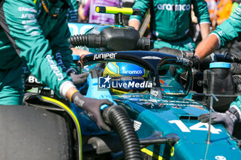 2024-10-20 - Fernando Alonso (ESP) - Aston Martin Aramco F1 Team - Aston Martin AMR24 - Mercedes during the Race of Formula 1 Pirelli United States Grand Prix 2024, scheduled to take place at Circuit of Americas in Austin, TX (USA) Sept 18-20, 2024 - FORMULA 1 PIRELLI UNITED STATES GRAND PRIX 2024 - RACE - FORMULA 1 - MOTORS