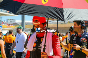 2024-10-20 - Carlos Sainz Jr. (ESP) - Scuderia Ferrari - Ferrari SF-24 - Ferrari during the Race of Formula 1 Pirelli United States Grand Prix 2024, scheduled to take place at Circuit of Americas in Austin, TX (USA) Sept 18-20, 2024 - FORMULA 1 PIRELLI UNITED STATES GRAND PRIX 2024 - RACE - FORMULA 1 - MOTORS