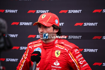 2024-10-19 - SAINZ Carlos (spa), Scuderia Ferrari SF-24, portrait during the Formula 1 Pirelli United States Grand Prix 2024, 19th round of the 2024 Formula One World Championship from October 18 to 20, 2024 on the Circuit of the Americas, in Austin, United States of America - F1 - US GRAND PRIX 2024 - FORMULA 1 - MOTORS