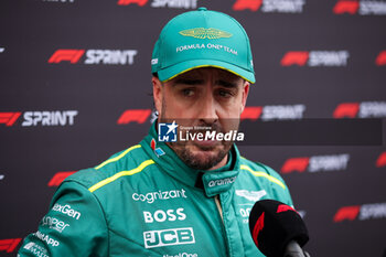 2024-10-19 - ALONSO Fernando (spa), Aston Martin F1 Team AMR24, portrait during the Formula 1 Pirelli United States Grand Prix 2024, 19th round of the 2024 Formula One World Championship from October 18 to 20, 2024 on the Circuit of the Americas, in Austin, United States of America - F1 - US GRAND PRIX 2024 - FORMULA 1 - MOTORS