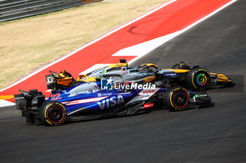 2024-10-19 - 22 TSUNODA Yuki (jap), Visa Cash App RB F1 Team VCARB 01, action 81 PIASTRI Oscar (aus), McLaren F1 Team MCL38, action during the Formula 1 Pirelli United States Grand Prix 2024, 19th round of the 2024 Formula One World Championship from October 18 to 20, 2024 on the Circuit of the Americas, in Austin, United States of America - F1 - US GRAND PRIX 2024 - FORMULA 1 - MOTORS