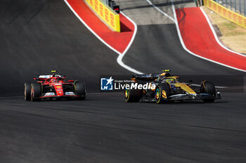 2024-10-19 - 04 NORRIS Lando (gbr), McLaren F1 Team MCL38, action 55 SAINZ Carlos (spa), Scuderia Ferrari SF-24, action during the Formula 1 Pirelli United States Grand Prix 2024, 19th round of the 2024 Formula One World Championship from October 18 to 20, 2024 on the Circuit of the Americas, in Austin, United States of America - F1 - US GRAND PRIX 2024 - FORMULA 1 - MOTORS