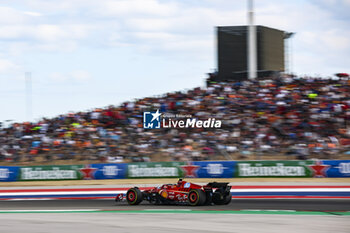 2024-10-19 - 55 SAINZ Carlos (spa), Scuderia Ferrari SF-24, action during the Formula 1 Pirelli United States Grand Prix 2024, 19th round of the 2024 Formula One World Championship from October 18 to 20, 2024 on the Circuit of the Americas, in Austin, United States of America - F1 - US GRAND PRIX 2024 - FORMULA 1 - MOTORS