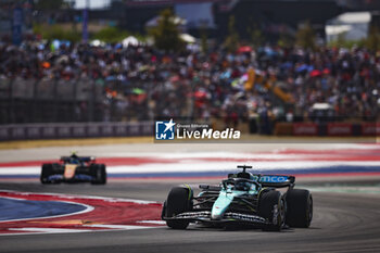 2024-10-19 - 18 STROLL Lance (can), Aston Martin F1 Team AMR24, action during the Formula 1 Pirelli United States Grand Prix 2024, 19th round of the 2024 Formula One World Championship from October 18 to 20, 2024 on the Circuit of the Americas, in Austin, United States of America - F1 - US GRAND PRIX 2024 - FORMULA 1 - MOTORS